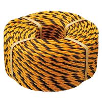 日本緑十字社 トラロープ(標識ロープ) TRPー007 黄/黒 7mmφ×100m 285004 1巻（直送品）