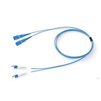 冨士電線 EMーFSDKーG50+LCP+SCPー5W 2芯メガネコード OM2 片端LC/片端SCコネクタ付 5m物 1本（直送品）