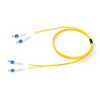 冨士電線 EMーFSDKーSM15W+LCSP+LCSPー2W 2芯メガネコード OS2 両端LCコネクタ付 2m物 1本（直送品）