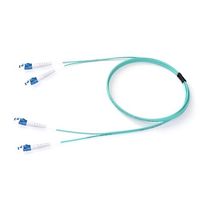 冨士電線 EMーFSDKー10G50(AQ)+LCP+LCPー2W 2芯メガネコード OM3 両端LCコネクタ付 2m物 1本（直送品）