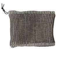 カヴァーワーク リブストライプネックウォーマー ブラウン AG82ーBR 1セット(5個)（直送品）