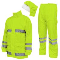 カヴァーワーク レインスーツ 蛍光イエロー Lサイズ Fー8400YLL 1着（直送品）