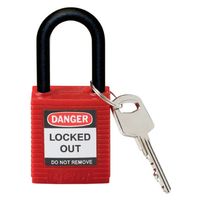 日本緑十字社 南京錠(パドロック) SPLー001 86.5×38.1×19.5mm 195057 1個（直送品）