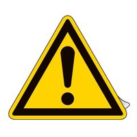 日本緑十字社 JIS規格ステッカー標識 警告マーク JAー258S 50mm三角 10枚組 393258 1組(10枚)（直送品）