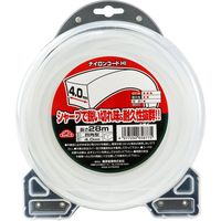 藤原産業 セフティー3 ナイロンコードHI □型 4.0×28m 65877 1セット(2巻)（直送品）