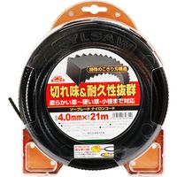 藤原産業 セフティー3 ソーブレードナイロンコード 4.0×21m 65879 1セット(2巻)（直送品）