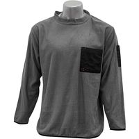 藤原産業 SK11 フルボーダー ミドルネック チャコールグレー Lサイズ 720832CHGーL 1セット(3枚)（直送品）