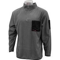 藤原産業 SK11 フルボーダー ハーフジップ チャコールグレー Mサイズ 720931CHGーM 1セット(2枚)（直送品）