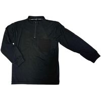 藤原産業 SK11 蓄熱裏起毛 ハーフジップ ブラック 3Lサイズ 721114BLKー3L 1セット(3枚)（直送品）