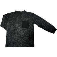 藤原産業 SK11 蓄熱裏起毛 ハーフジップ ダークカモフラ Mサイズ 721171DKーM 1セット(3枚)（直送品）