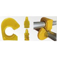 マックス クランプカバー 黄 KMAXー237 1セット(100個)（直送品）