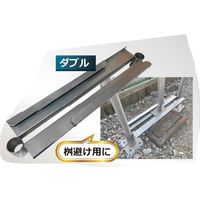 マックス 段差用鋼製敷板 レベルベース(140/120 兼用) ダブル(桝避け用) KMAXー483 1セット(2個)（直送品）