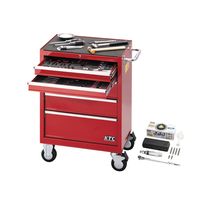 KTC 72点組 9.5SQ 自動車・二輪整備用 エキスパートセット ローラーキャビネット レッド 【2025年SKセール】 SK37226（直送品）