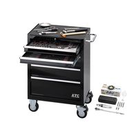 KTC 72点組 9.5SQ 自動車・二輪整備用 エキスパートセット ローラーキャビネット ブラック 【2025年SKセール】 SK3722（直送品）