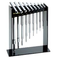 水戸工機 T型ホローレンチ パワータイプ ボールポイント 9本組スタンドセット THP-900B 1セット（直送品）