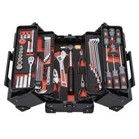 KTC 56点組 9.5SQ 自動車・二輪整備用 スタンダードセット 両開きメタルケース ブラック 【2025年SKセール】 SK35626（直送品）