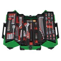 KTC 56点組 9.5SQ 自動車・二輪整備用 スタンダードセット 両開きメタルケース リーフグリーン 【2025年SKセール】 SK35（直送品）