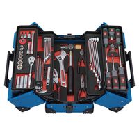 KTC 56点組 9.5SQ 自動車・二輪整備用 スタンダードセット 両開きメタルケース スカイブルー 【2025年SKセール】 SK356（直送品）