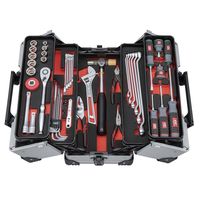 KTC 52点組 12.7SQ 自動車・二輪整備用 スタンダードセット 両開きメタルケース シルバー 【2025年SKセール】 SK4522（直送品）