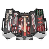 KTC 51点組 12.7SQ 一般機械整備用工具セット 両開きメタルケース シルバー 【2025年SKセール】 SK45126WZSM（直送品）