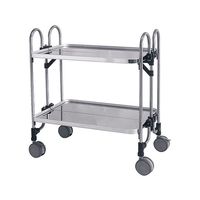 トクヤマ アボジワゴン(折りたたみ式) 2段 KEAM-2 1台 63-5700-45（直送品）