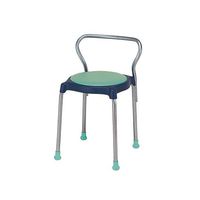 アズワン 丸椅子 グリーン 4脚 64-7722-67 1箱(4脚)（直送品）