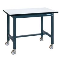 サカエ 軽量実験用作業台 ダークグレー(KHM/耐荷重350kg/実験用メラミン天板/キャスター付) KHM-1575B 1台（直送品）