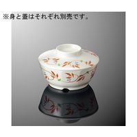 国際化工 十角浅小鉢 身 紅からくさ G 50B-BKK 1個 64-7773-94（直送品）