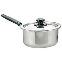 エムテートリマツ PC柄モリブデン実用片手鍋 16cm 012380016 1個 64-5187-26（直送品）