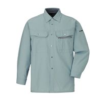 日新被服 長袖シャツ 034-01-M アースグリン 1PC（直送品）