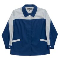 日新被服 長袖スモック 5107-96-3L ネイビーXシルバー 1PC（直送品）