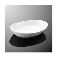 国際化工 オーバルディッシュ 小 ホワイトDC E 127-IWD 1個 64-7770-88（直送品）