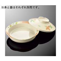 国際化工 丸深皿 大 蓋 コモン色葉 S 72C-CIH 1個 64-7785-21（直送品）