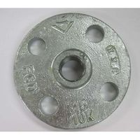 吉年 白 ねじ込みフランジ JIS10K 25A シロ10KFC-F_25A 1枚（直送品）