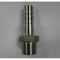 吉年 SUS304 ホースニップル 6A Y-304HXNI_6A 1個（直送品）