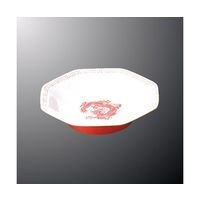 国際化工 八角皿 赤内白 DE 30-R/W 1個 64-7787-42（直送品）