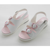 ティティメディカル ハート2バックルサンダル ピンク L(23.5~24.0cm) 12413 1足 62-9235-56（直送品）