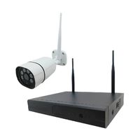 ワイヤレス300万画素防犯カメラ(1台)・録画機 (HD4TB付)セット(モニター無し) SEC-W-M1CH-4T 1セット（直送品）