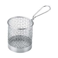 江部松商事 KM ミニ ステンレス 丸型フライバスケット BSKR9NM 63-7157-53 1個（直送品）