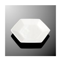 国際化工 六角パン皿 ホワイトC E 157-IWC 1個 64-7771-20（直送品）