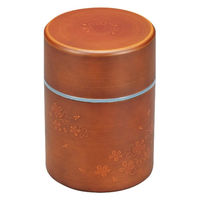 宮本産業 茶筒 研ぎ木目 さくら 099591 1個（直送品）