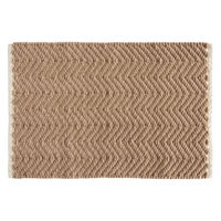 オカ ポコモコウィーブ バスマット 40×60cm ブラウン 660647 1枚（直送品）