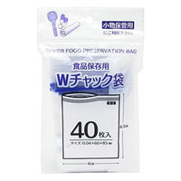 プラテック Wチャック袋 40枚 031406 1セット(40枚入)（直送品）