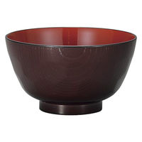 宮本産業 汁椀 ハツリ亀甲 溜 113617 1個（直送品）