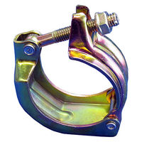 津軽工業 単クランプ Φ76.3パイプ用 Φ13穴あり 10個 丸パイプ (8569) 8609 1箱(10個入)（直送品）