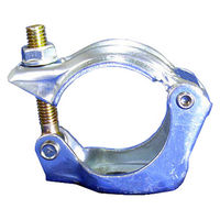 津軽工業 単クランプ Φ60.5パイプ用 Φ13穴あり 50個 丸パイプ (8571) 8571 1箱(50個入)（直送品）