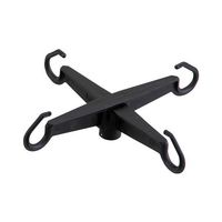 アズワン カラフルIVスタンド フックのみ ブラック 371360 1個 7-2070-10（直送品）