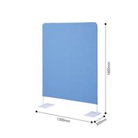 カウネット シンプルパネルN ベース脚 幅1200 ブルー 43388134 1台 64-9365-07（直送品）