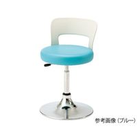 東洋事務器工業 メディカルソフトスツール 背付き ブルー CA-14BL-Z 1個 8-5321-12（直送品）