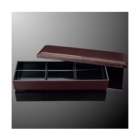 国際化工 布目三つ仕切弁当(組) うるみ内黒 656-1-S 1個 64-7787-89（直送品）